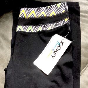 NWT Black Active/Yoga pants Jockey Size Small
